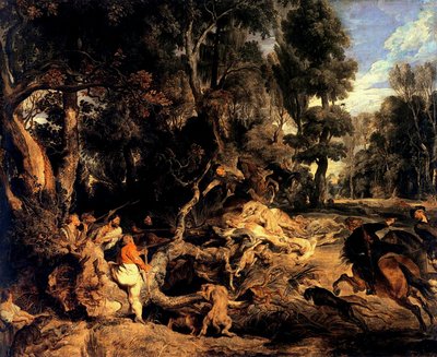 Wild Boar Hunt by Peter Paul Rubens